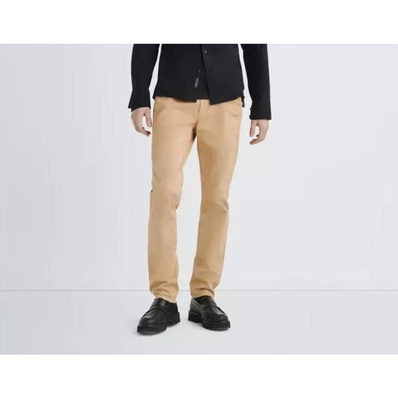 Rag & Bone Mens Slim Fit 2 Stretch Twill Chino Pants 33 x 27 Khaki Cornstalk - Picture 1 of 7
